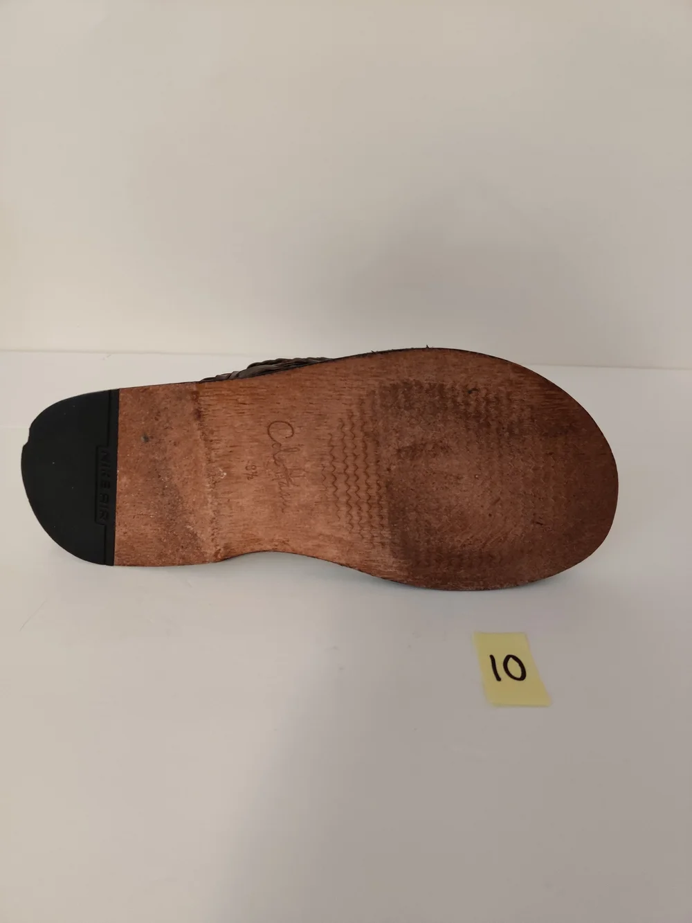 Cole Haan Brown Woven Leather Flip Flop Sandals 8.5